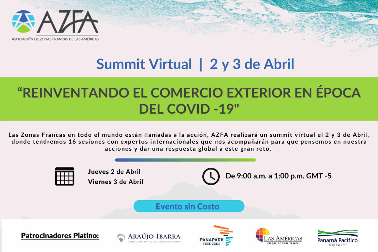 Evento Virtual de Zonas Francas "Reinventándonos y tomando acciones en la época del COVID- 19"