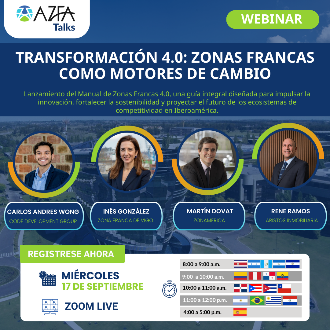 AZFA Talks: Transformación 4.0: Zonas Francas como Motores de Cambio