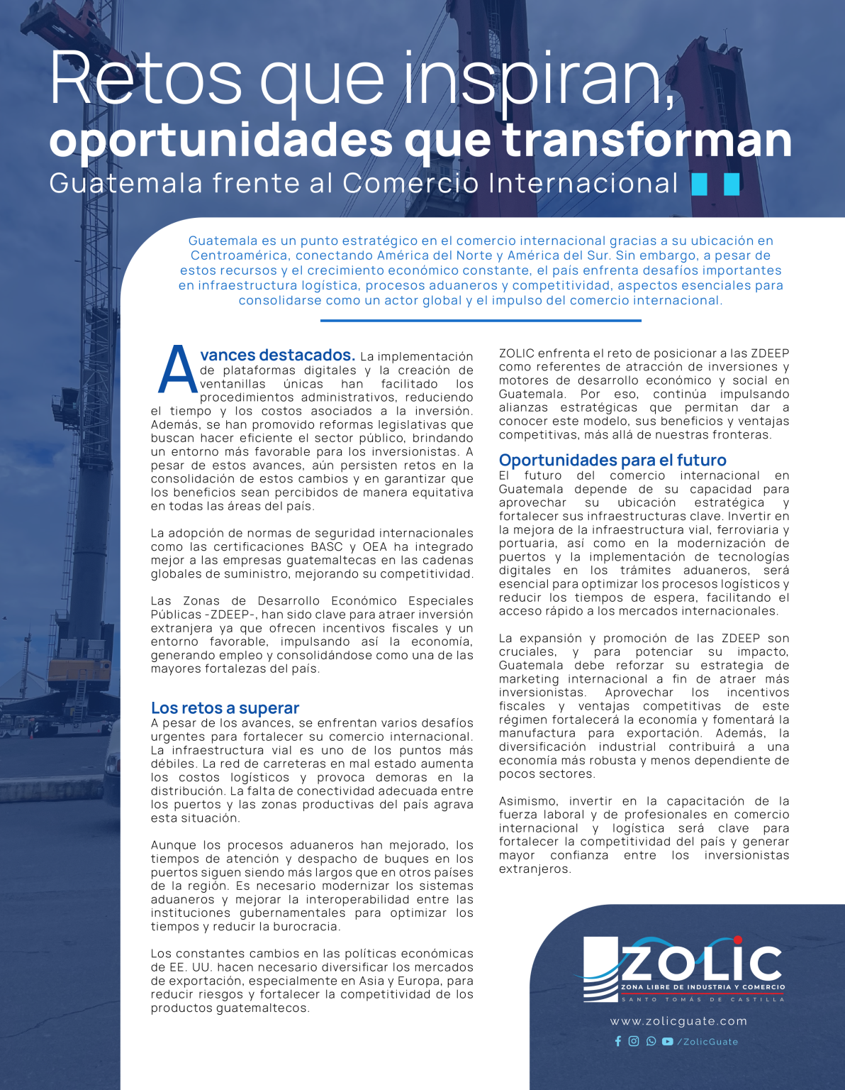 Retos Que Inspiran, Oportunidades Que Transforman Guatemala Frente Al Comercio Internacional