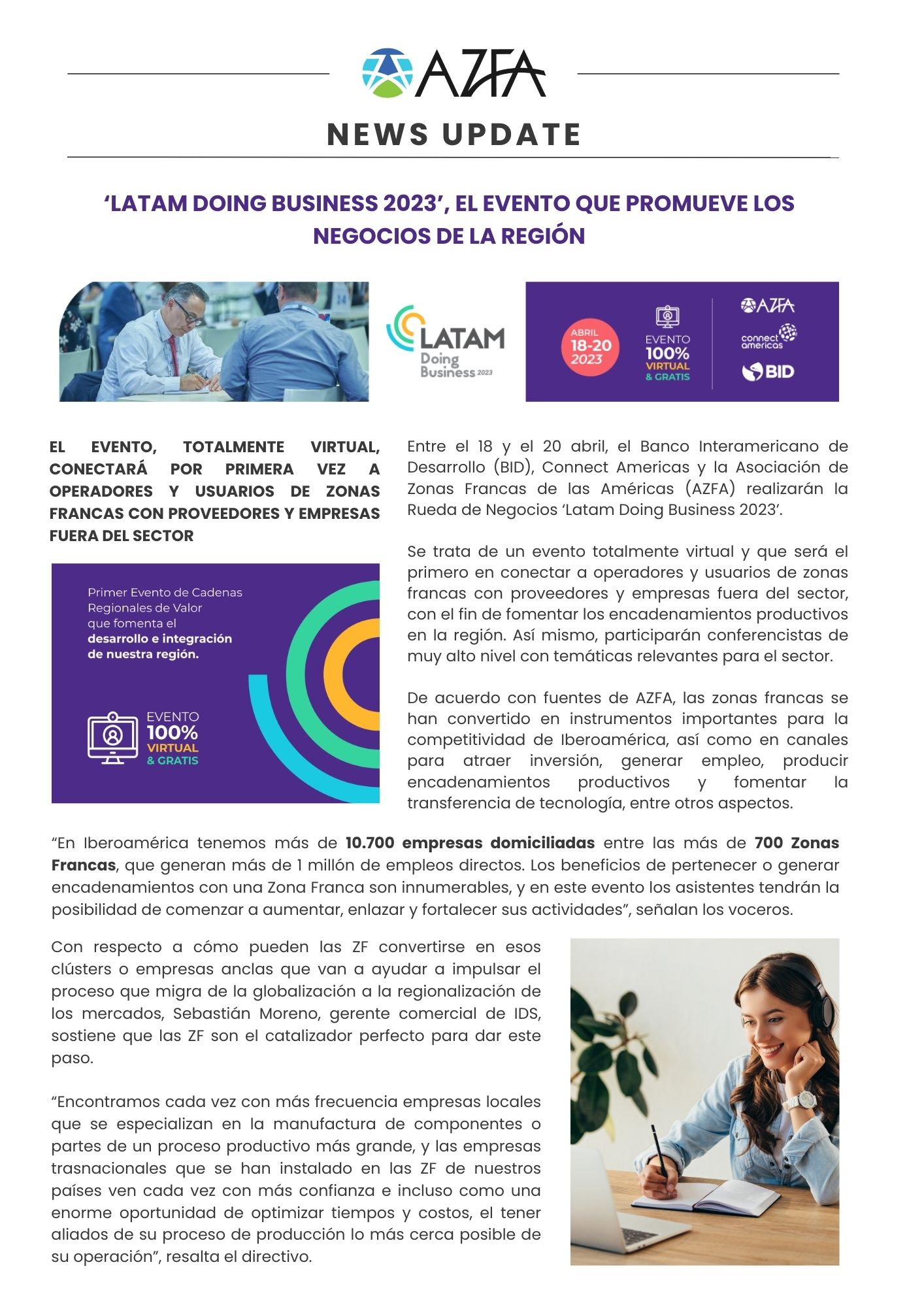 ‘Latam Doing Business 2023’, el evento que promueve los negocios de la región