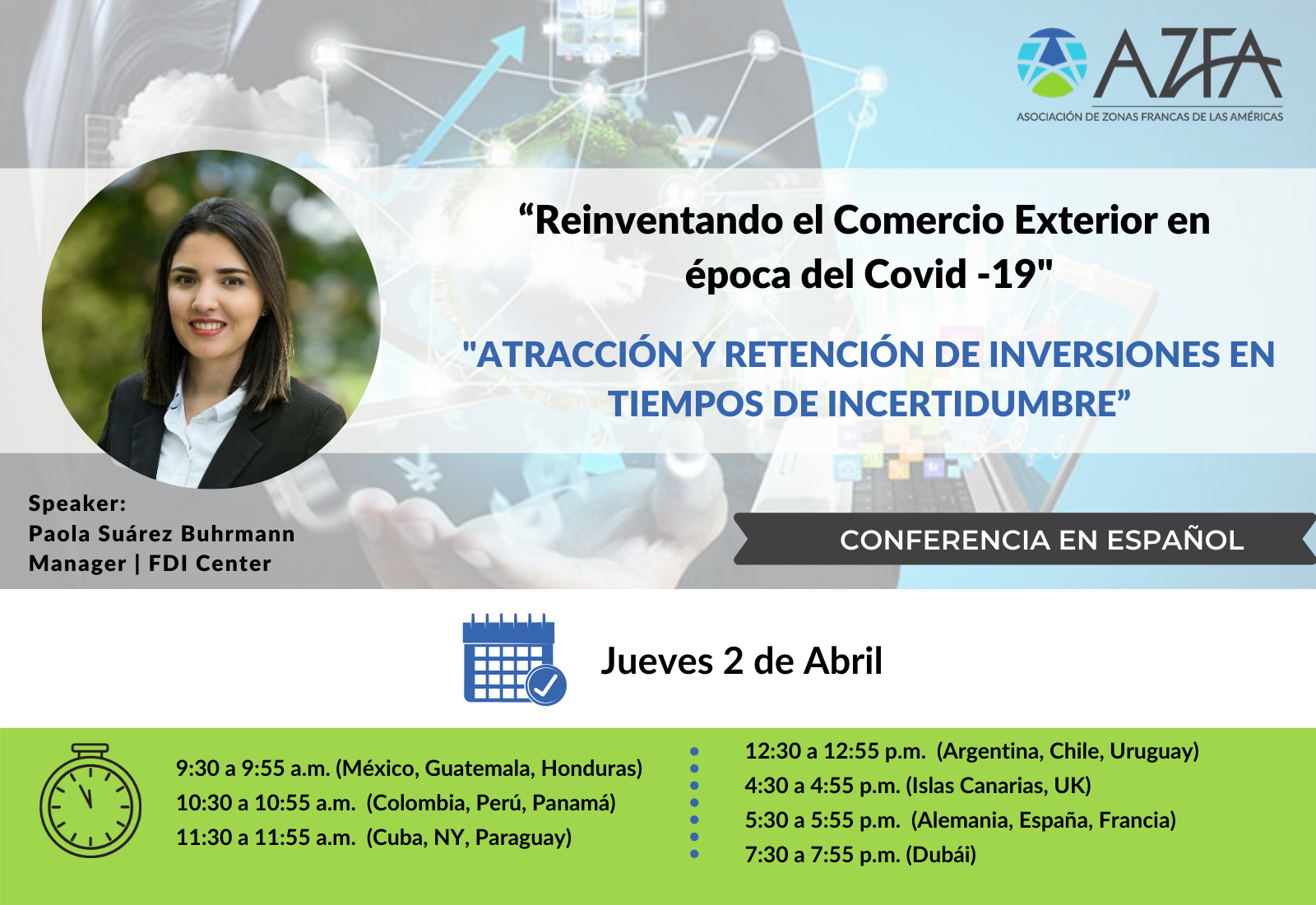 Virtual Trade Summit | Atracción y retención de inversiones en tiempos de incertidumbre